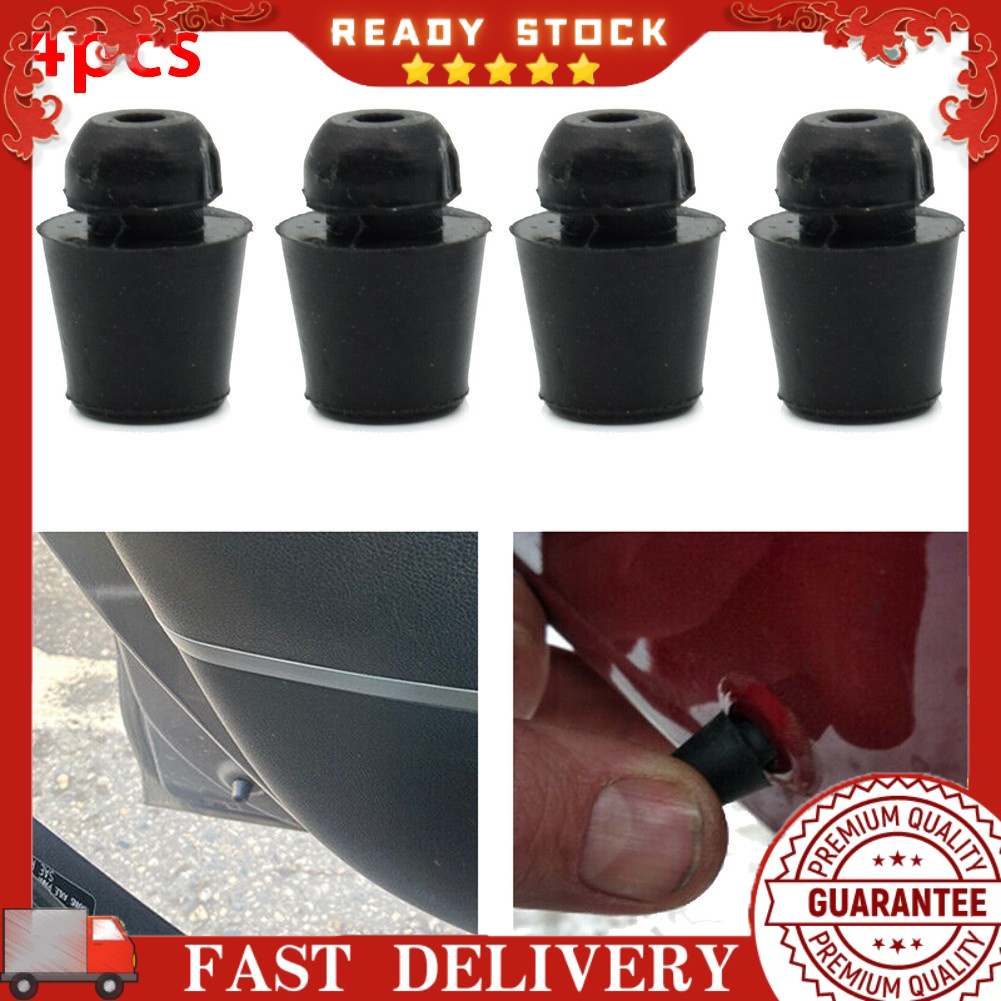 4Pcs Universal Car Door Dampers Buffer Pad Cover Rubber Stop For