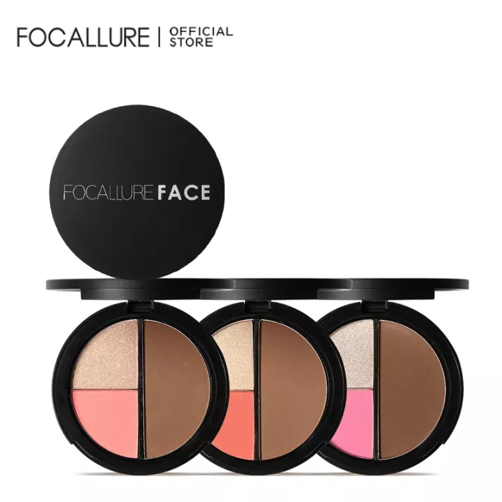 Focallure 3 Color Highlighter Blush Powder FA20 | Shopee Malaysia