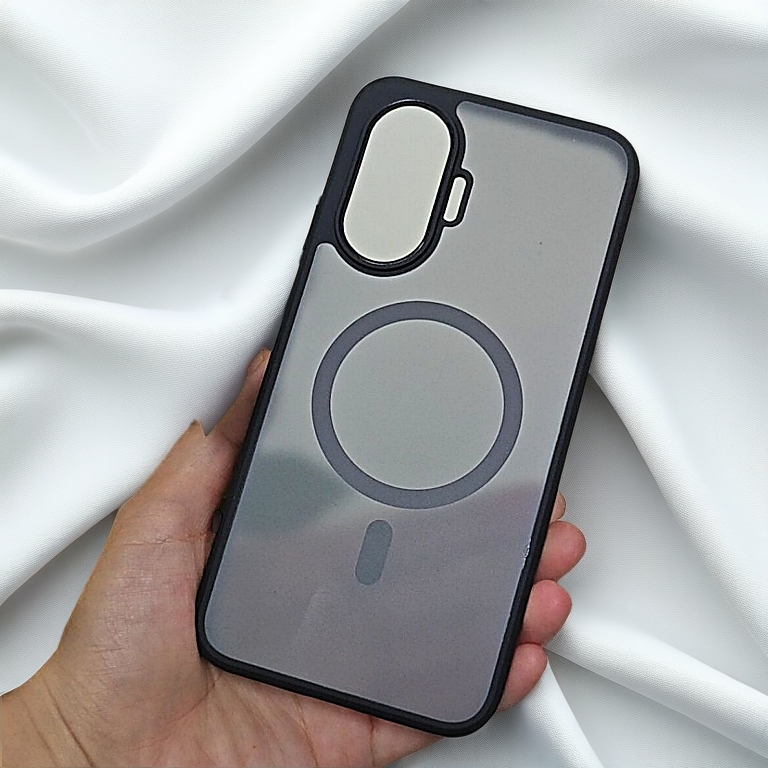HAOYE Cover per Xiaomi Poco F7 Pro, Silicone Cover per Telefono in Stile Bordo Dorato, Custodia Antigraffio con Brillante Etichetta. Viola