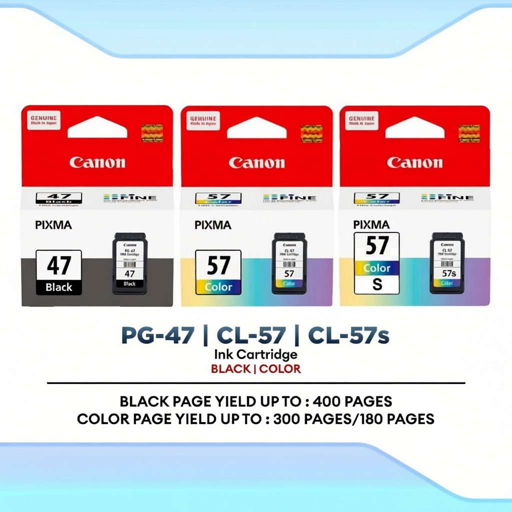 Canon PG-47 Black | Canon CL-57 Color | Canon CL-57S Color Ink ...