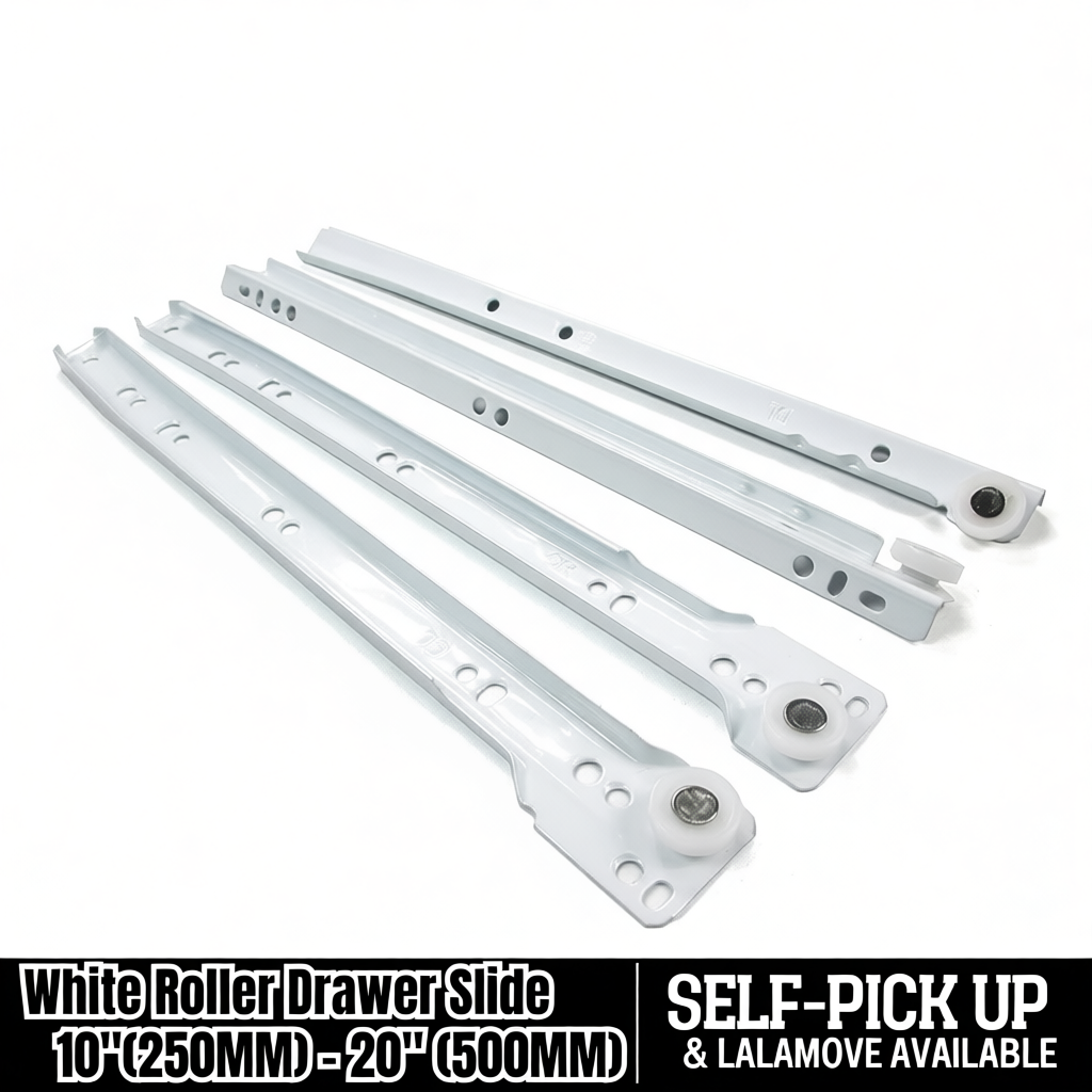Drawer=1set Heavy Duty Drawer Slide Roller Runner Drawer Roda Rail ...