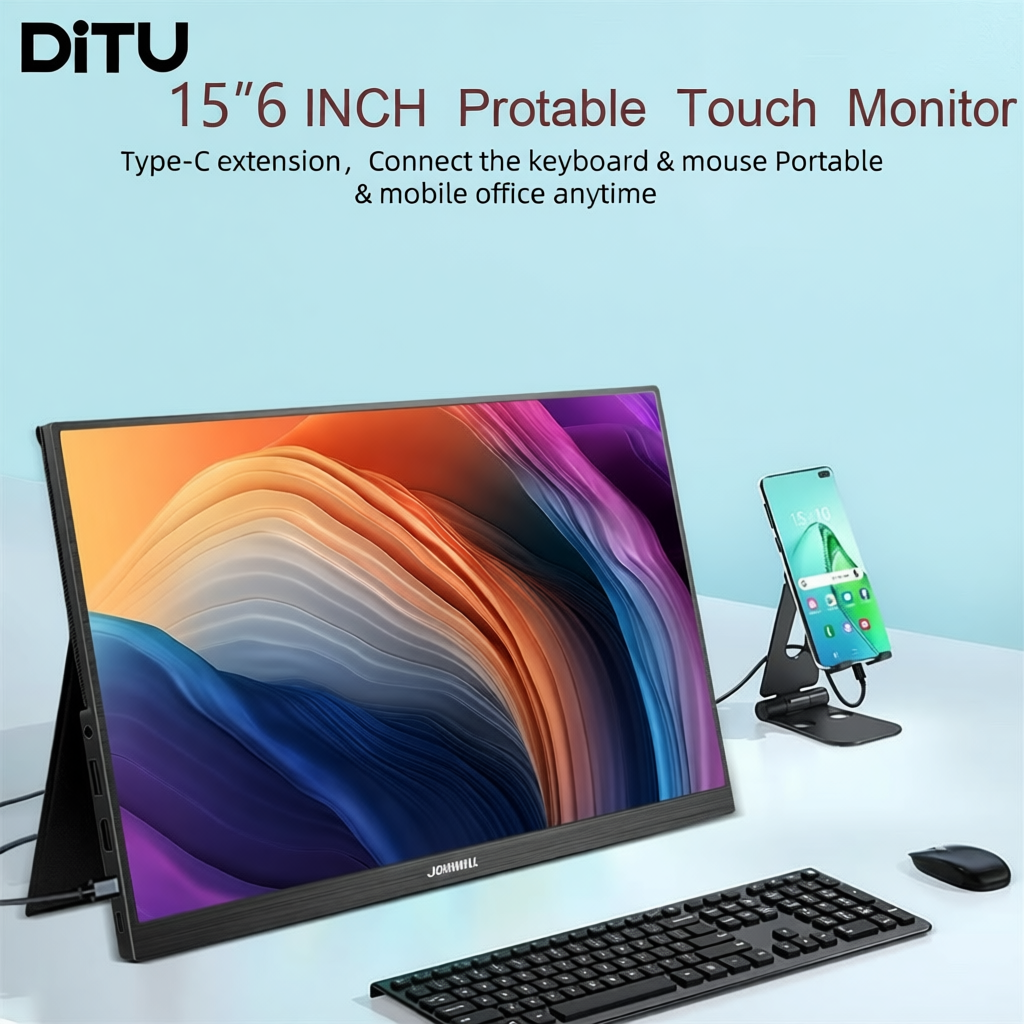 Portable Touch Screen Monitor External Monitor 1080P HDR PC Gaming ...