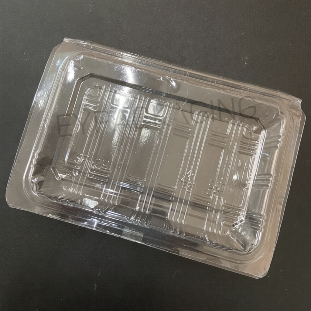 OPS Clear Plastic Food Tray OP2H / SF-2H (SW) – Disposable Bakery ...