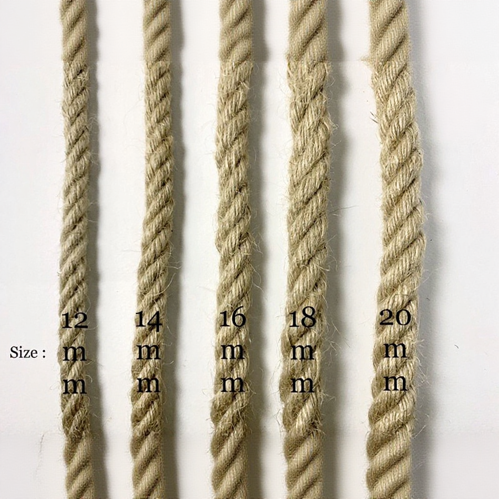 1Meter (8/10mm/12mm/14mm/16mm/18mm/20mm/22mm) Natural Premium Thick ...