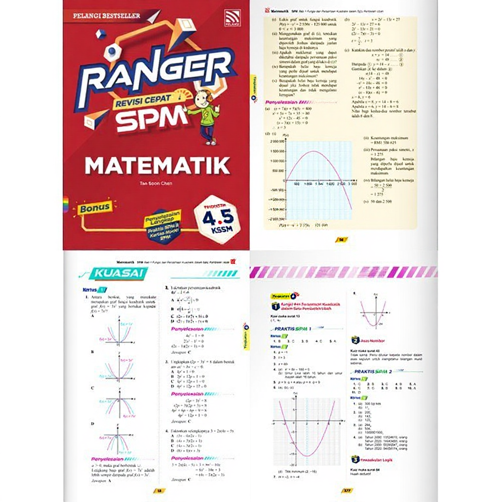RANGER REVISI CEPAT SPM FORM 4.5 KSSM 2024 - BUKU NOTA BERWARNA ...