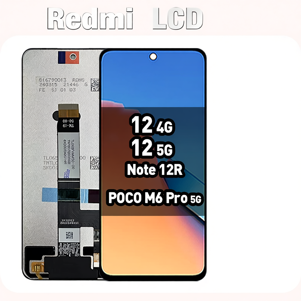 LCD Redmi 12 4G/ 12 5G/ Note 12R/ poco M6 Pro 5G Compatible For ...