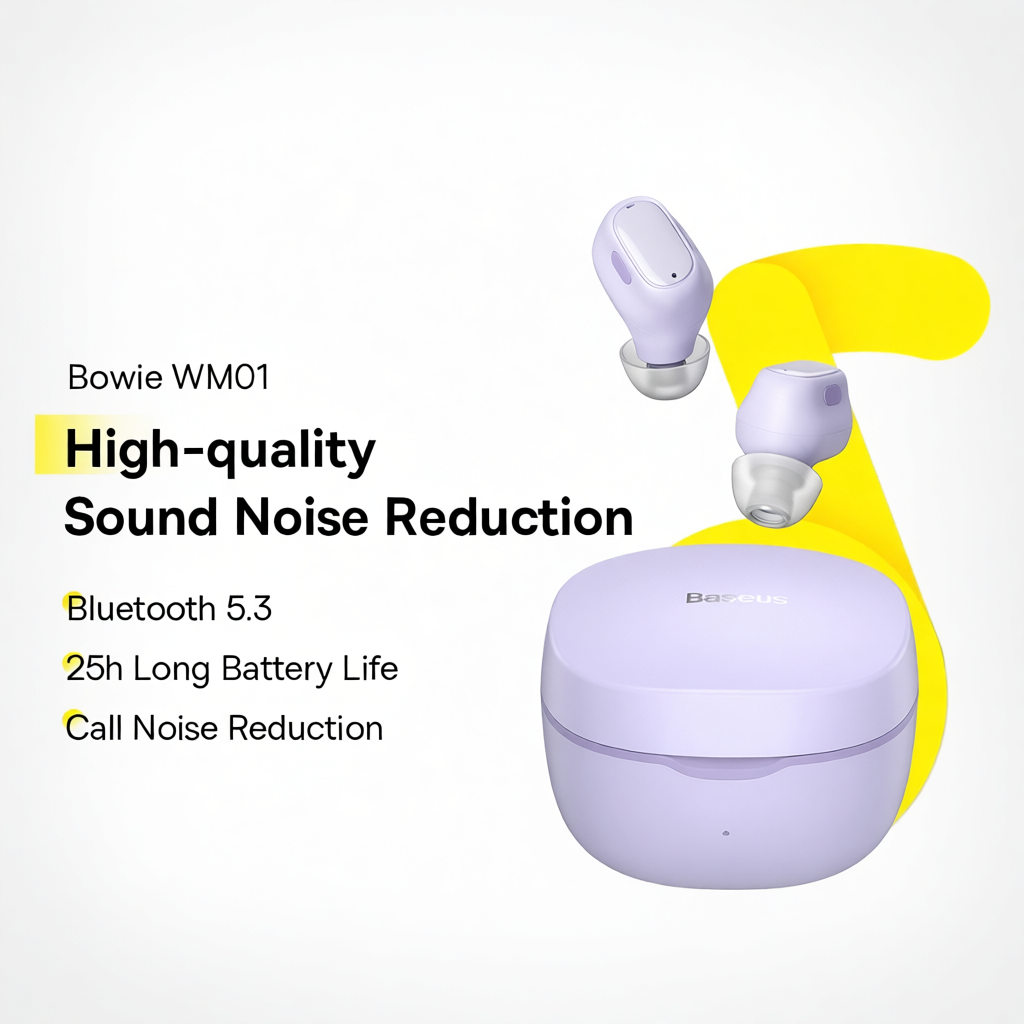 Baseus WM01 TWS Bluetooth Earphones Stereo Wireless 5.3 Earbuds