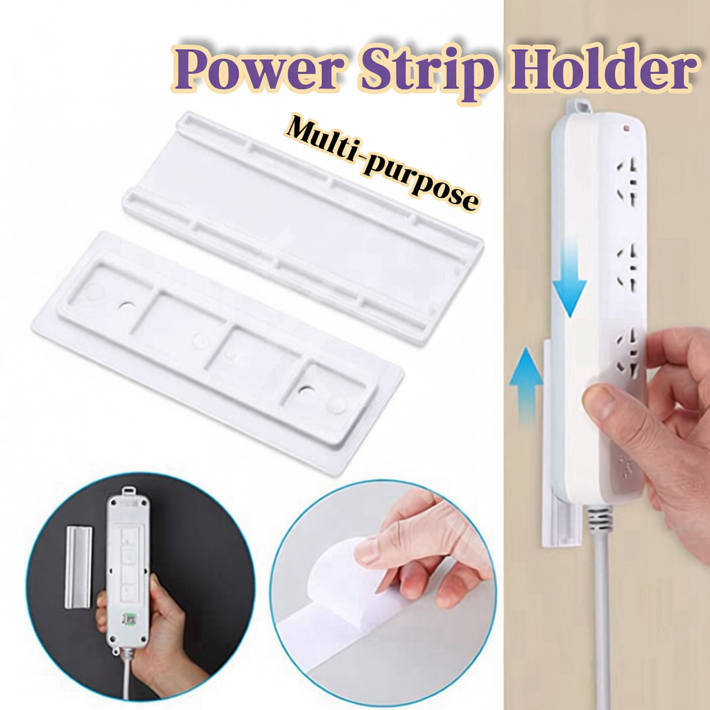 Wall-Mounted Sticker Punch-free Plug Fixer Home Self-Adhesive Socket ...