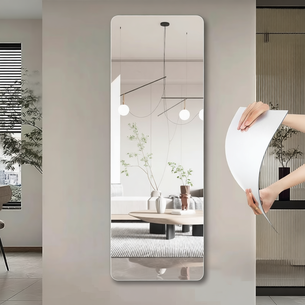 C- Acrylic Mirror Full Cermin Fitting Mirror Wall Mounted Soft Mirror ...
