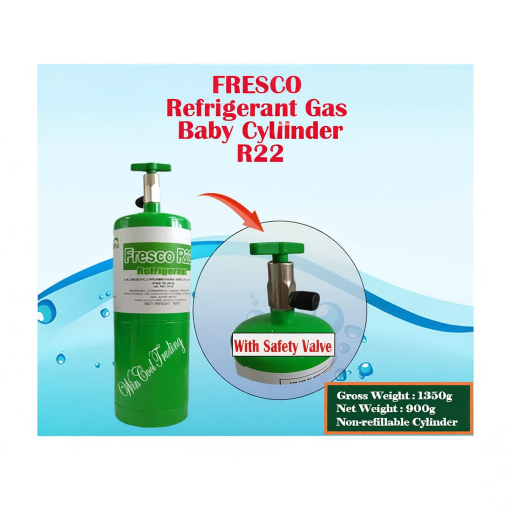 Original Fresco Refrigerant Gas Baby Cylinder/R410a/R22/R134a/R600a for ...
