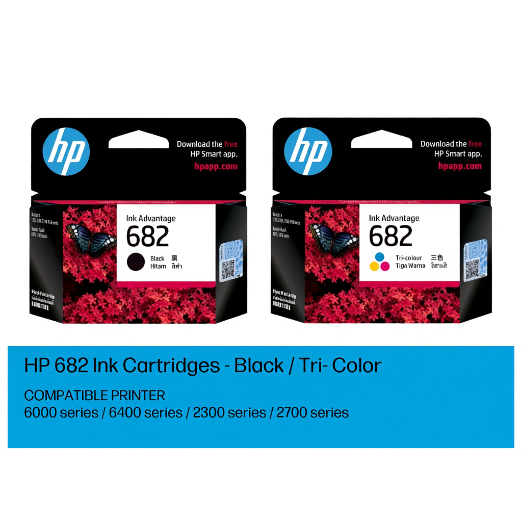 HP 682 Ink Cartridges HP DeskJet 2336/2777/2776/2875 - Black/Color ...