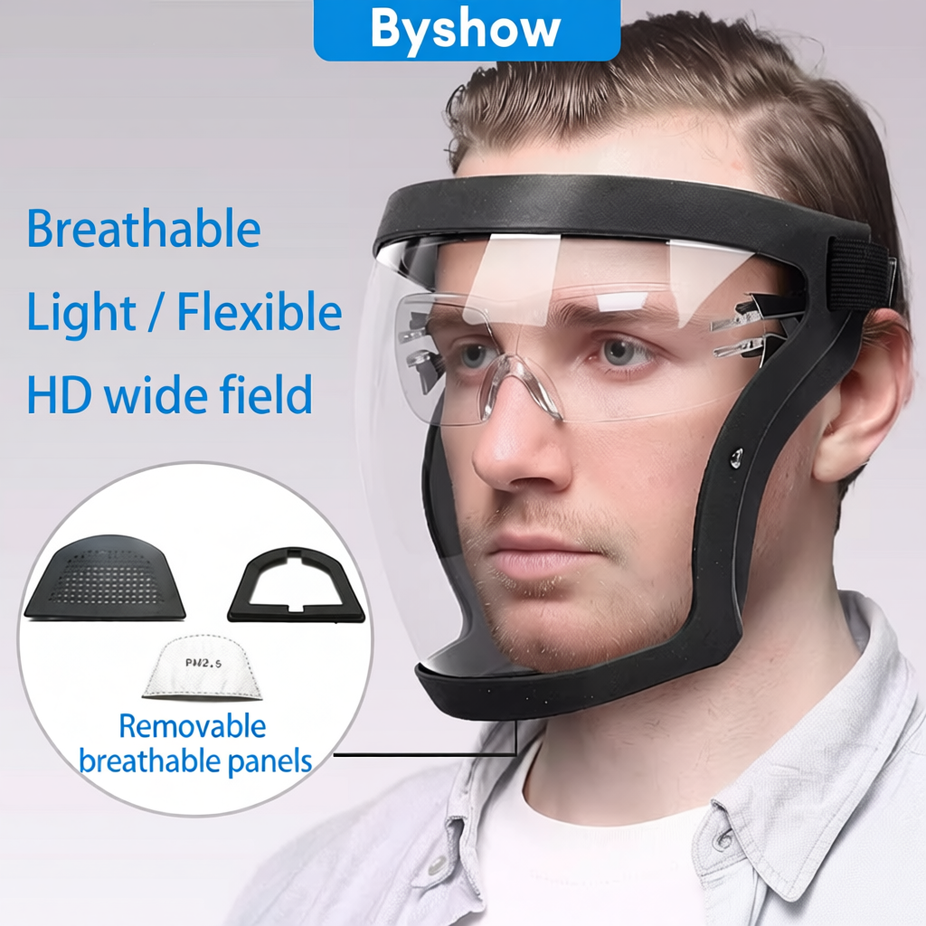 Malaysia In Stock Active protective Hybrid full face shield Acrylic ...