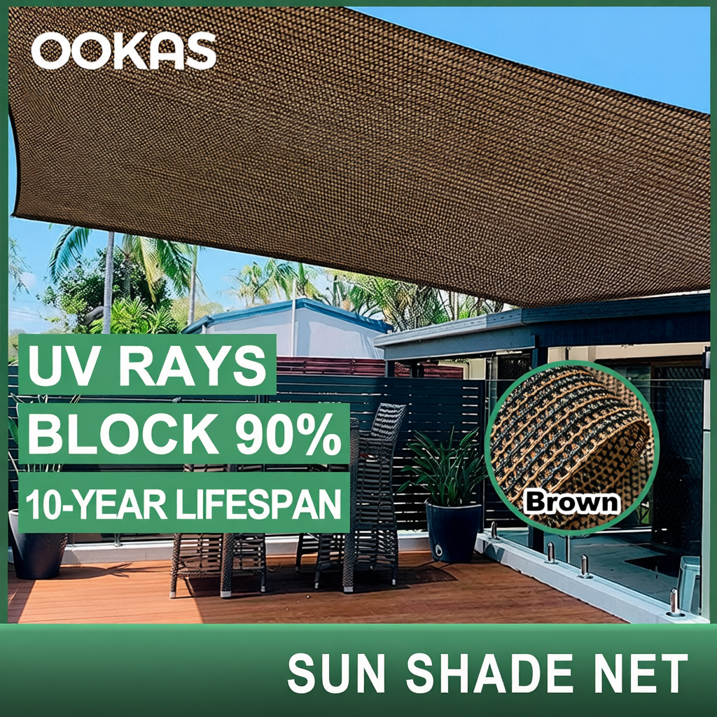 Anti UV 97% Sunshade Net black and brown Outdoor Garden Net Farm Net ...