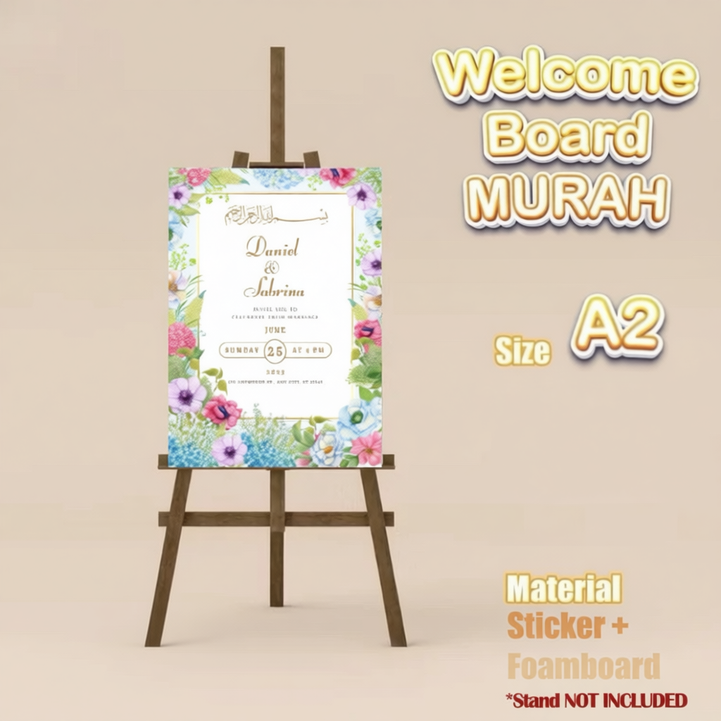 Welcome Board A3 A2 | Signage | Perkahwinan/Majlis/Program/ Business ...