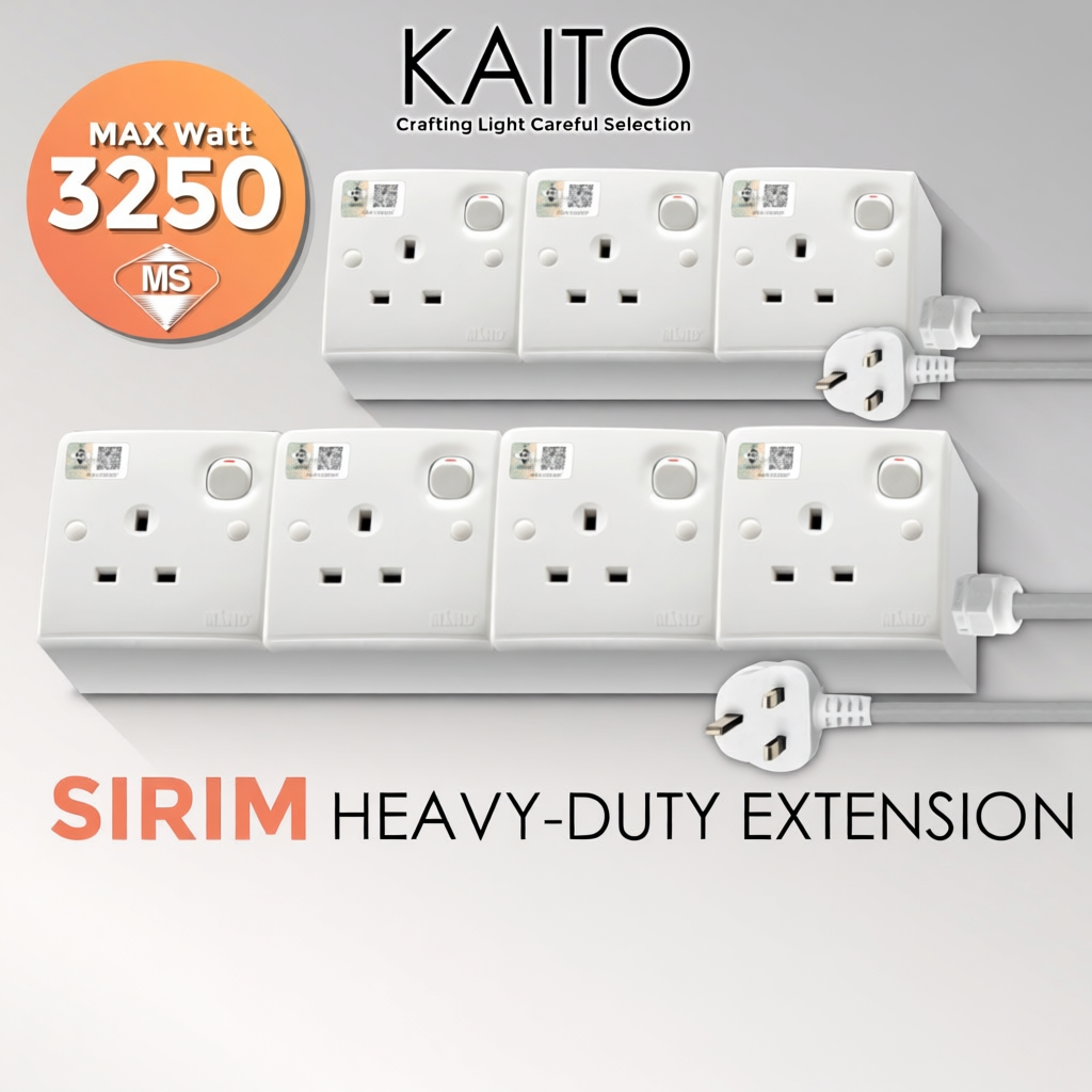 SIRIM Socket Extension Heavy Duty Extension Plug Heavy Duty Wire ...