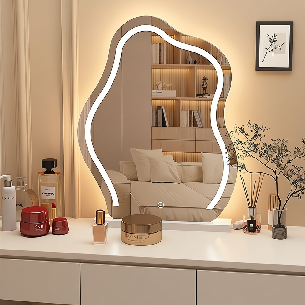 Vanity Mirror Cloud Shape Dressing Mirror Makeup Mirror Cermin Meja ...