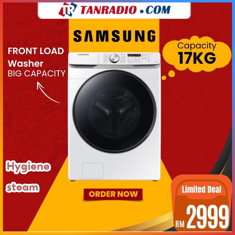 Samsung 17KG Front Load Washing Machine Inverter Washer Big Capacity Hygiene Steam Mesin Basuh 洗衣机