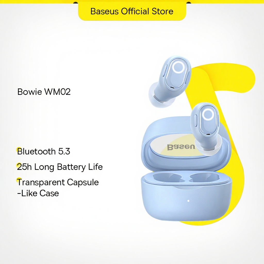 Baseus Bowie WM02 TWS Bluetooth Earphones Stereo Wireless 5.3