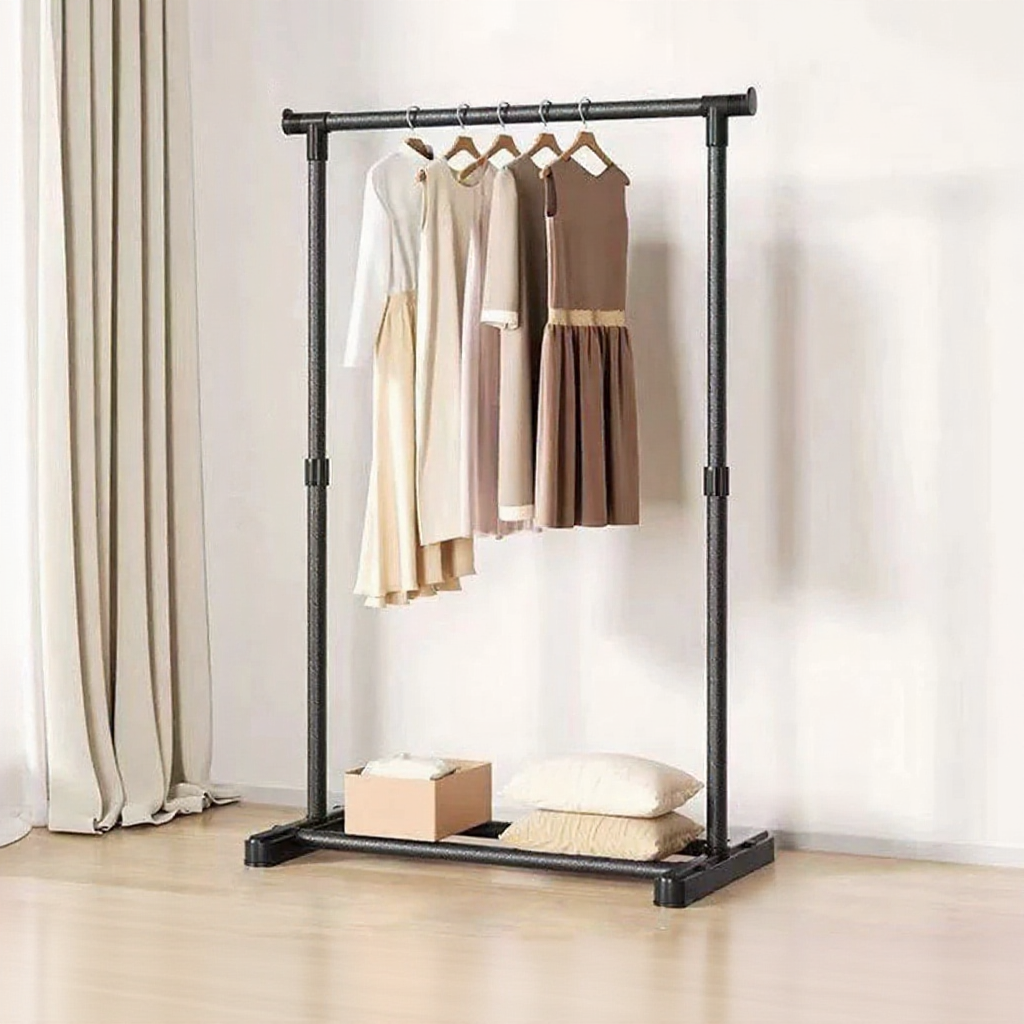 Single Pole Strong Steel Structure Laundry Rack Cloth Organizer Cloth ...