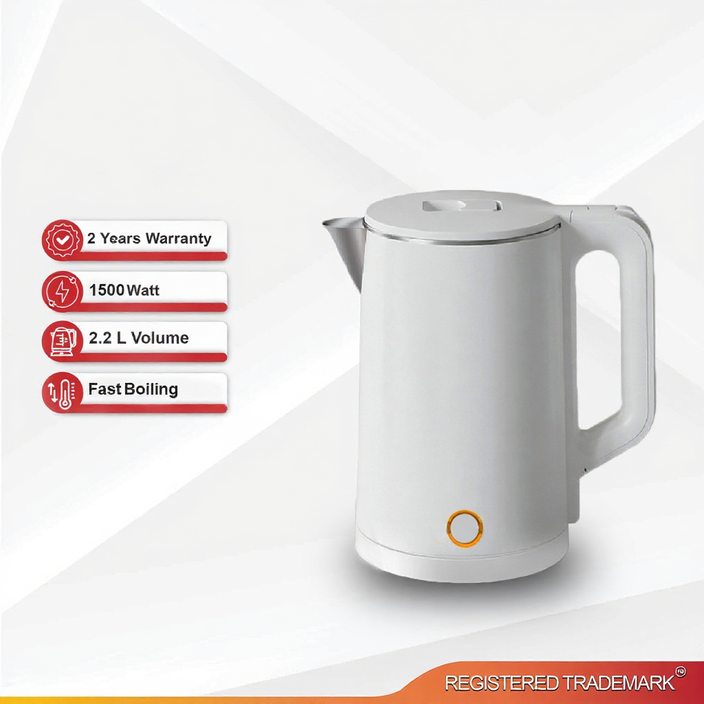 Swiss Thomas FastBoil Double-Layer Insulated Kettle 2.2L | Shopee Malaysia