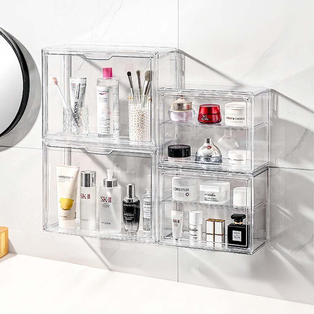 Acrylic display box Stackable Transparent Magnetic case Toy bag model ...