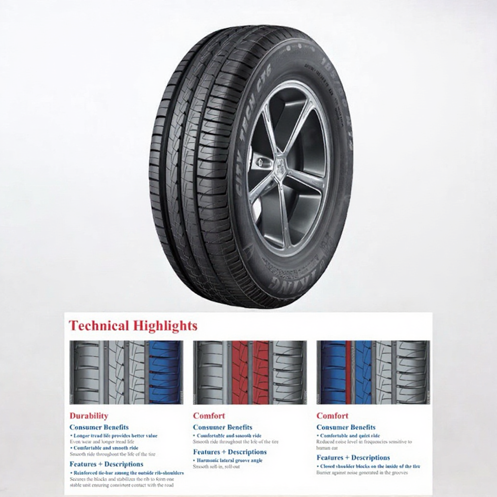 Viking CItyTech CT6 tyre, Multiple size options to suit a wide