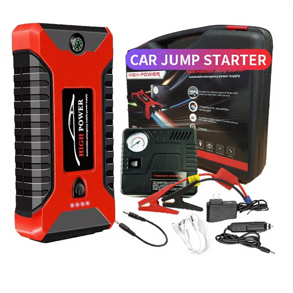 99800mAh Car Jumper power Bank and pump jumper Starter 24V heavy duty ...