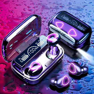 Smart TWS Bluetooth Earphones – 9D Sound, Bluetooth 5.0 Wireless Earbuds with LED Touch Control, Music & Gaming Headset