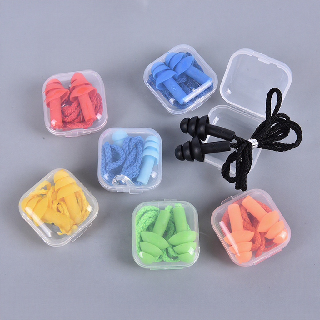 1 Pairs Ear Plugs With Box Noise Reduction EarPlugs for Sleep Swim ...