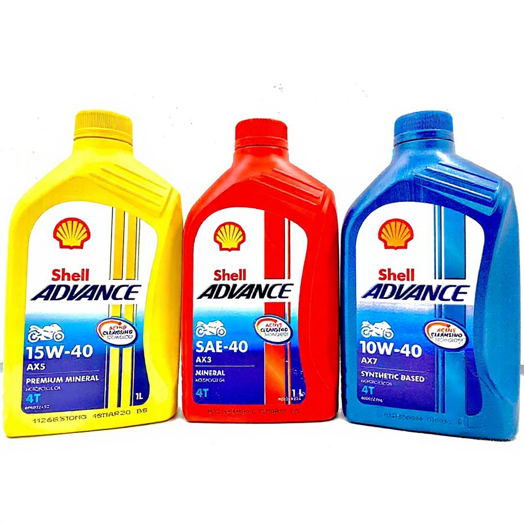 SHELL ADVANCE 4T AX3 AX5 AX7 SAE40 10W40 10W50 15W50 ENGINE OIL MINYAK ...