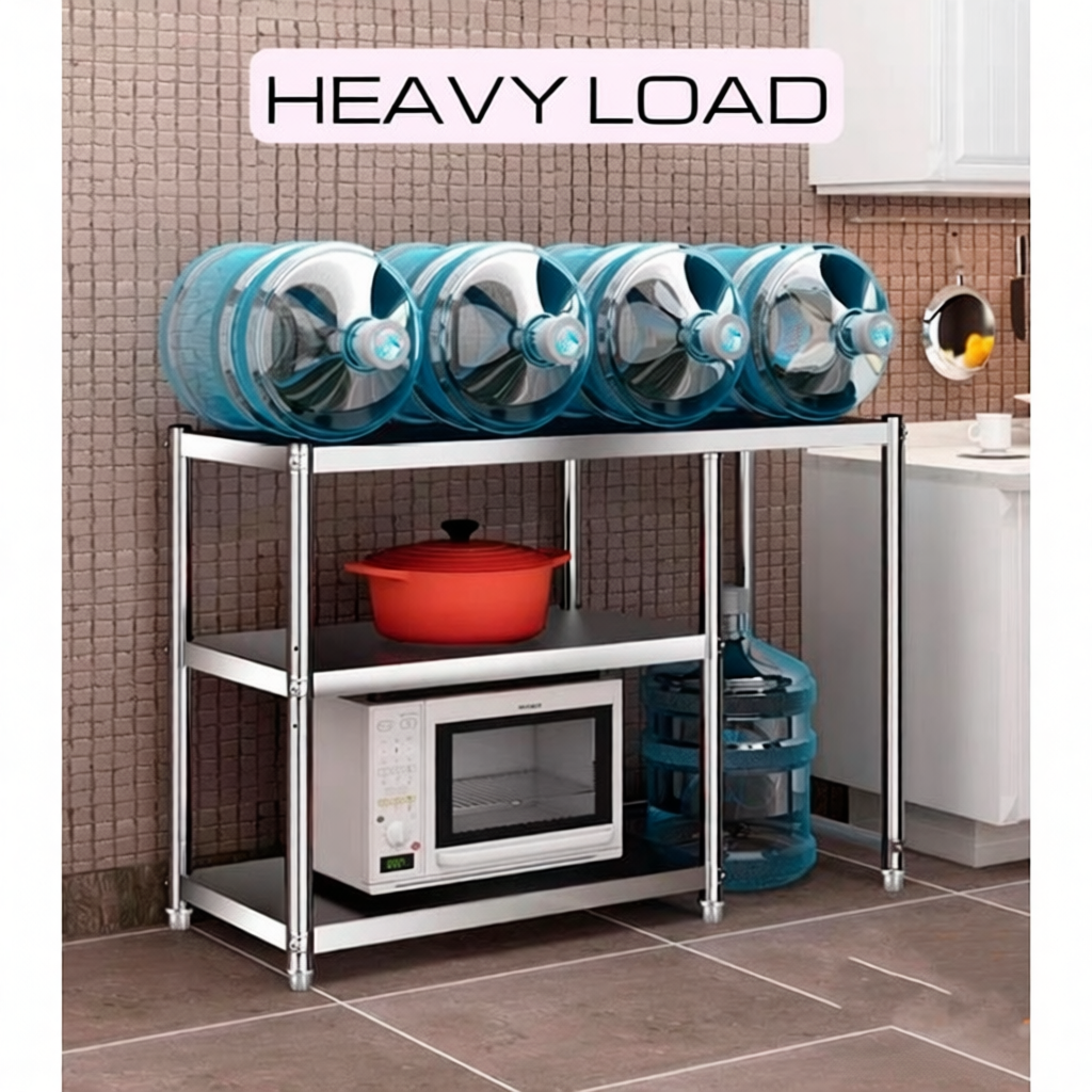 STAINLESS STEEL kitchen stove rack gas rack cooking table rak dapur rak ...