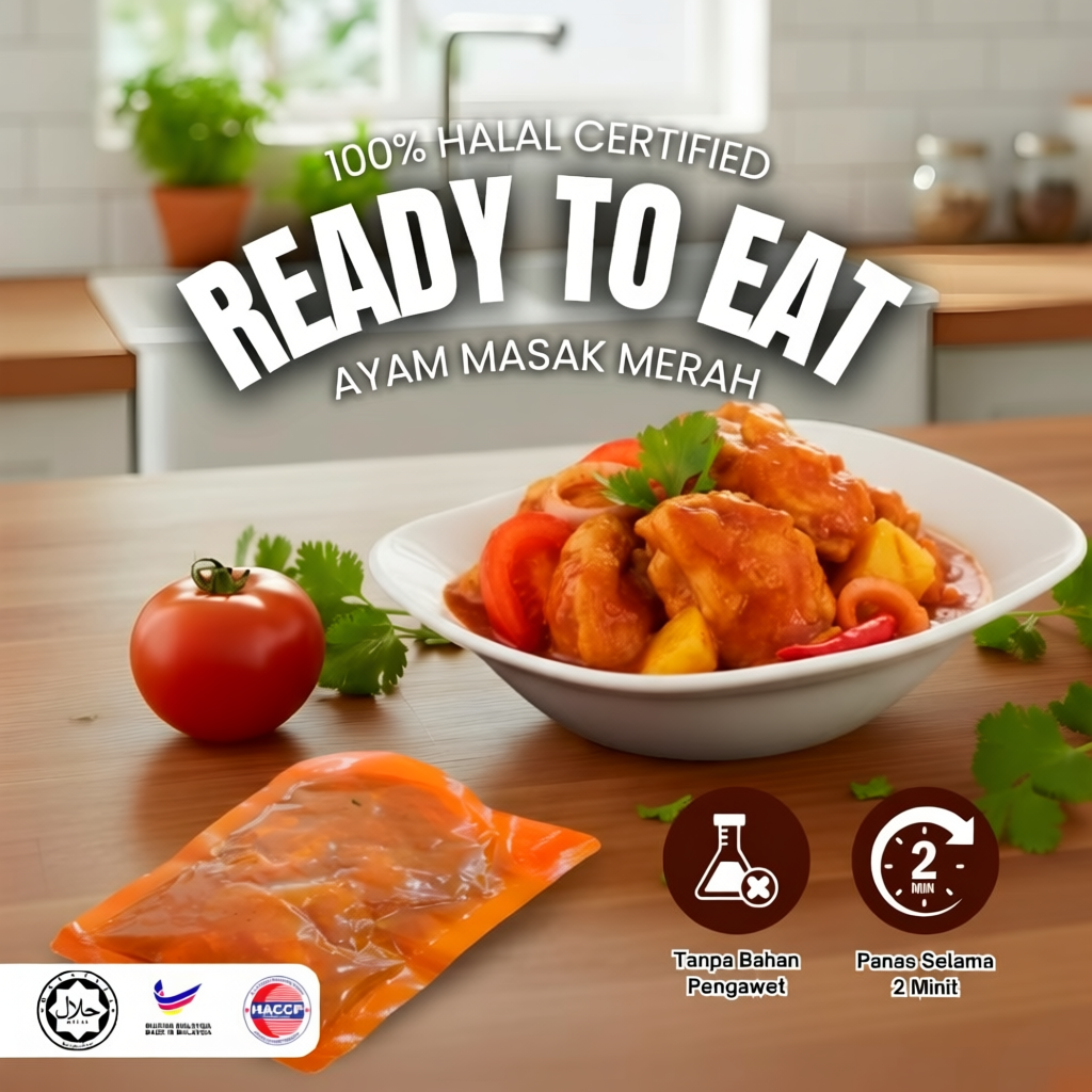 【HALAL】 Lauk | Ready to Eat RTE (instant food/makanan instant student ...