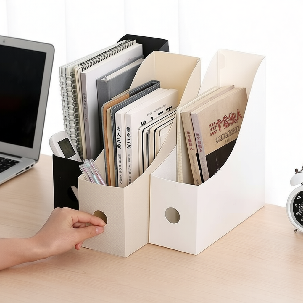 Foldable Desk Organizer Office Document Storage Box File Storage Box ...