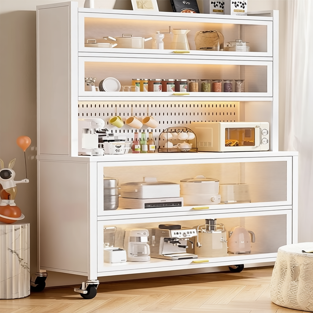 Kitchen Cabinet Dapur Rak Multifunctional Microwave Oven Rak Storage ...