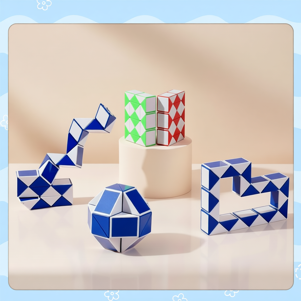 Magic Snake Cube Twist Puzzle Toy for Kids – Enhances Creativity and ...