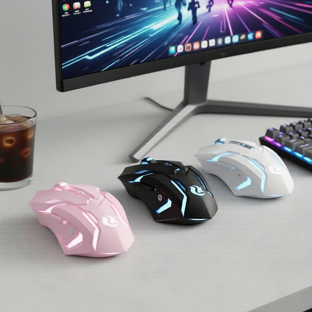 Goojodoq Wireless Ergonomic Bluetooth Gaming Mouse with Rechargeable ...