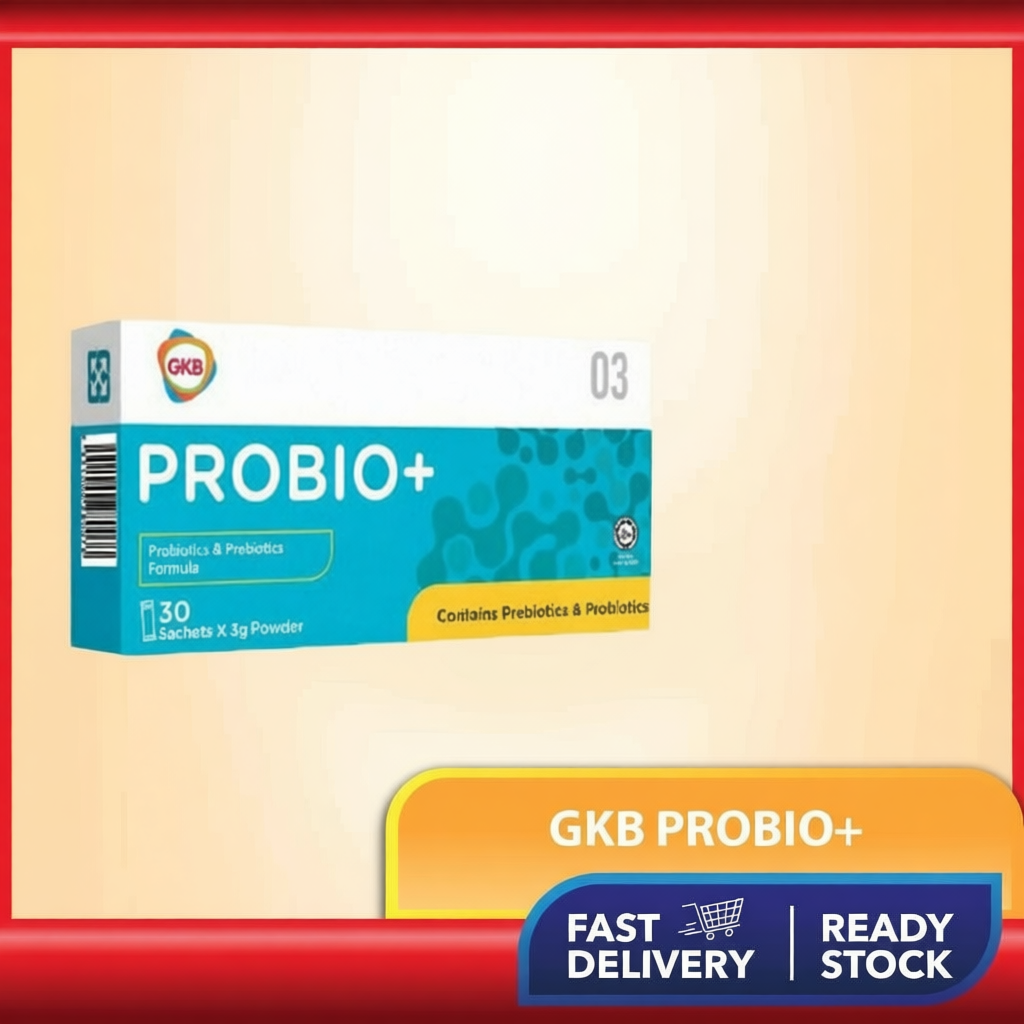 GKB Probio+ (Probiotics & Prebiotics Formula) 3g x 30 Sachets | Shopee ...