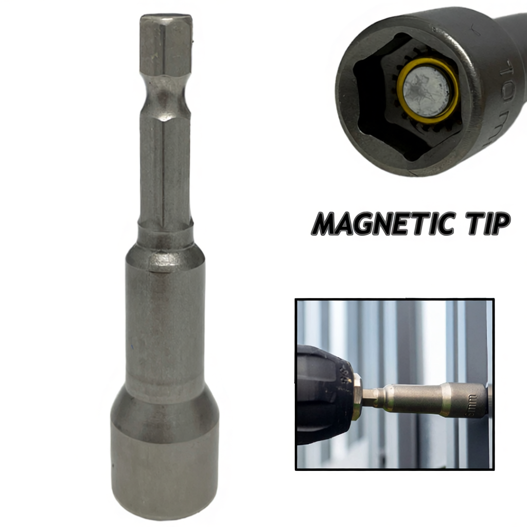 Magnetic Nut Setter Bit. 8MM or 10MM Nut Setter. 8MM Hexagon Bit for ...