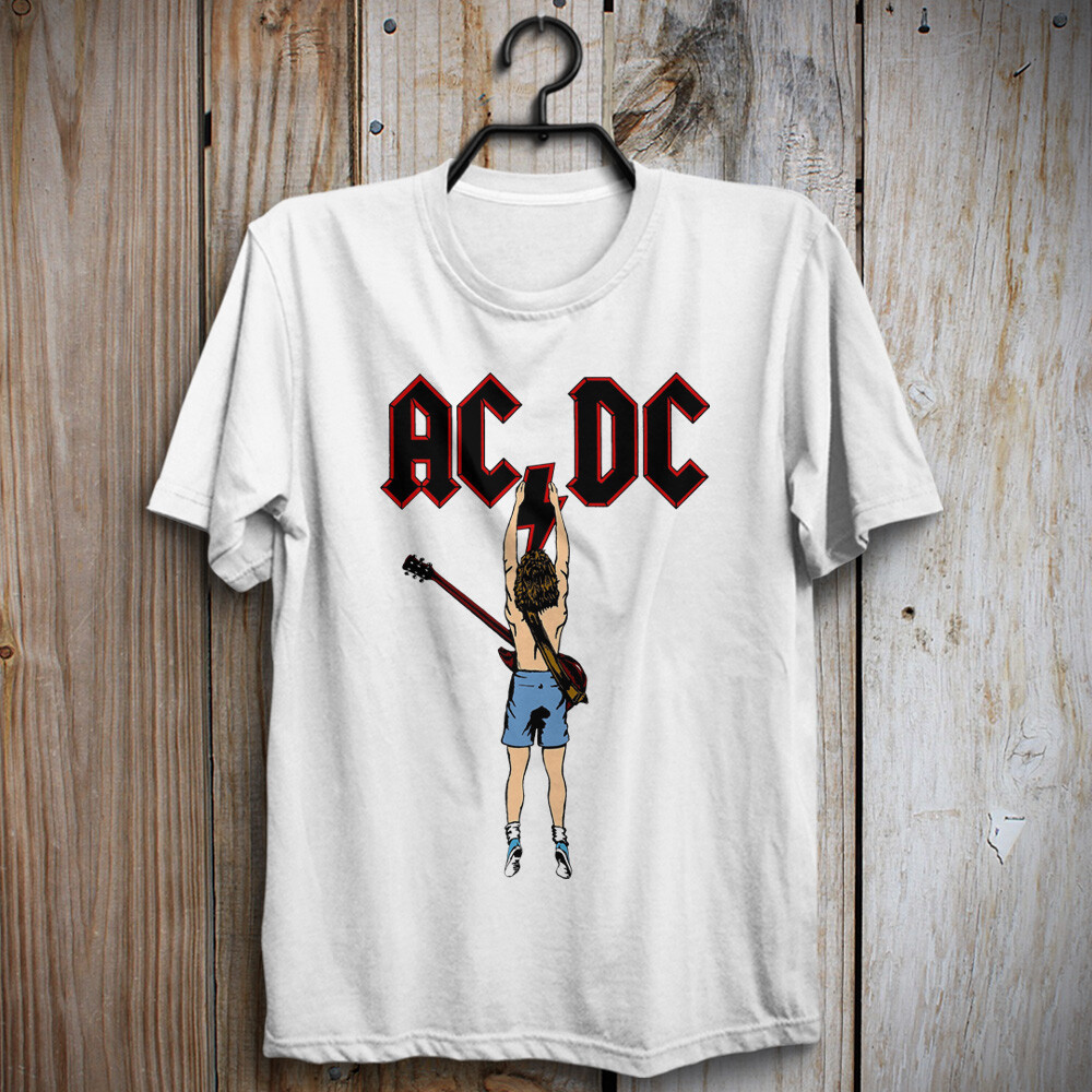 Angus Young Ac Dc Rock N Rol T Shirt Malcom Young Phil Rudd Back In ...