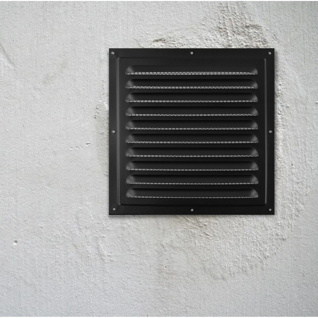 Louver Vent Grille with Insect Screen Ceiling and Side Wall Square Vent ...