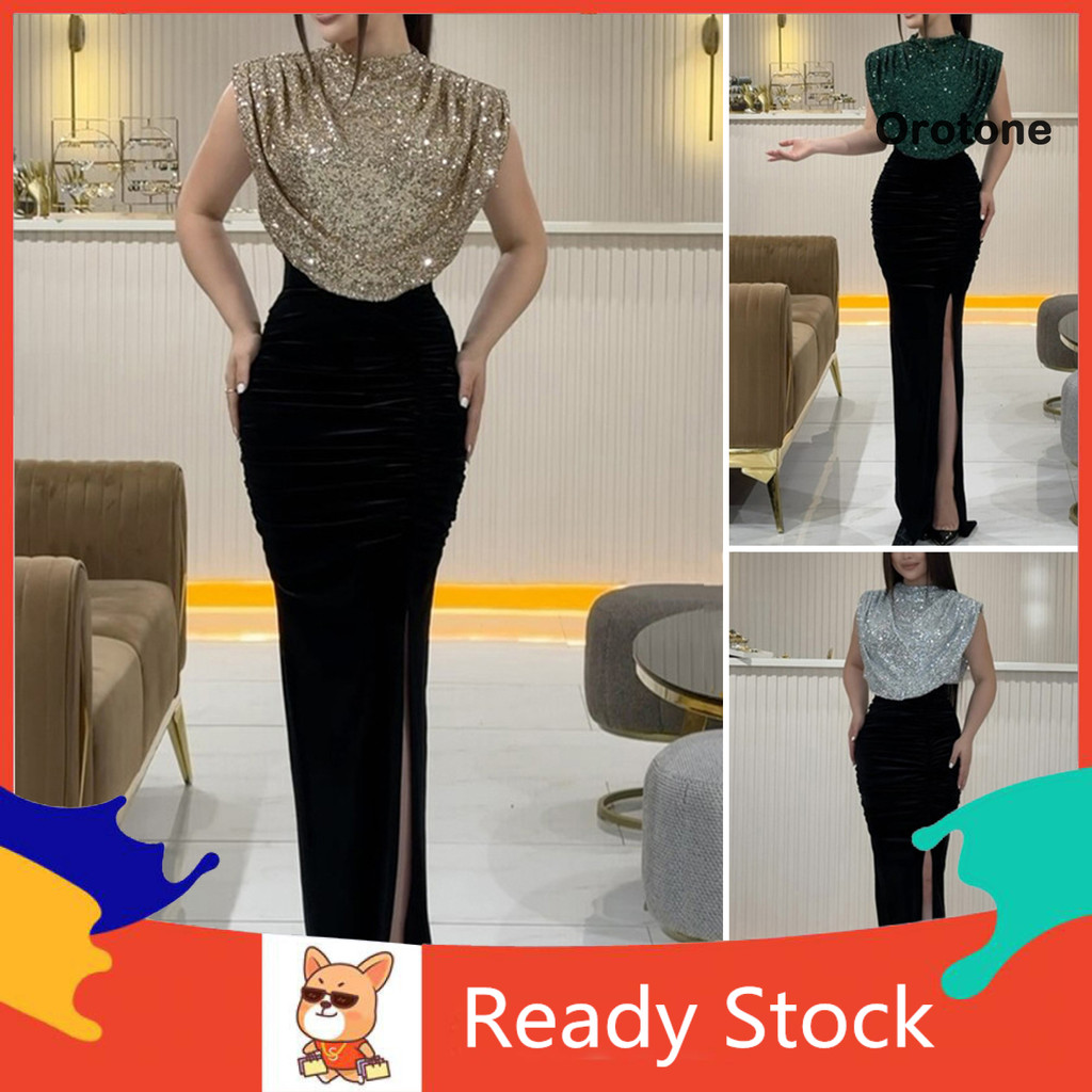 Asymmetrical Hollow Out Dresses For Women Round Neck Sleeveless High Waist Embroidery Slimming Dress Female Style