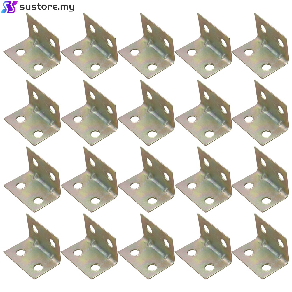 [Super]20pc Stainless Steel 90 Degree Angle Bracket Corner Brace Joint ...