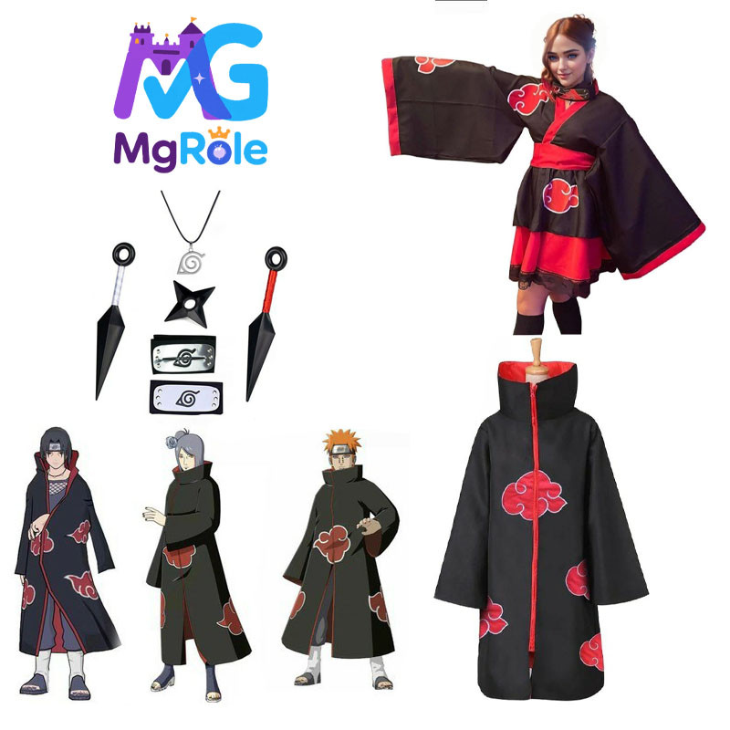 [Malaysia Stock]MgRole Naruto Sasuke Itachi Akatsuki Cloak Cosplay ...