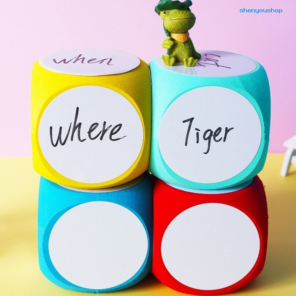 Shenyoushop Erasable EVA Dice Giant Foam Game Cube Large Dry Erase ...