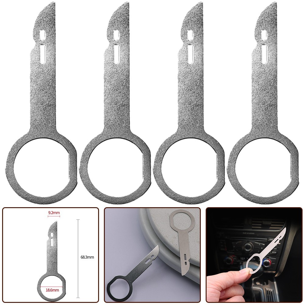 [LSAR-HOT] 4pcs Car Radio Stereo Removal Release Key Tools For Ford For ...