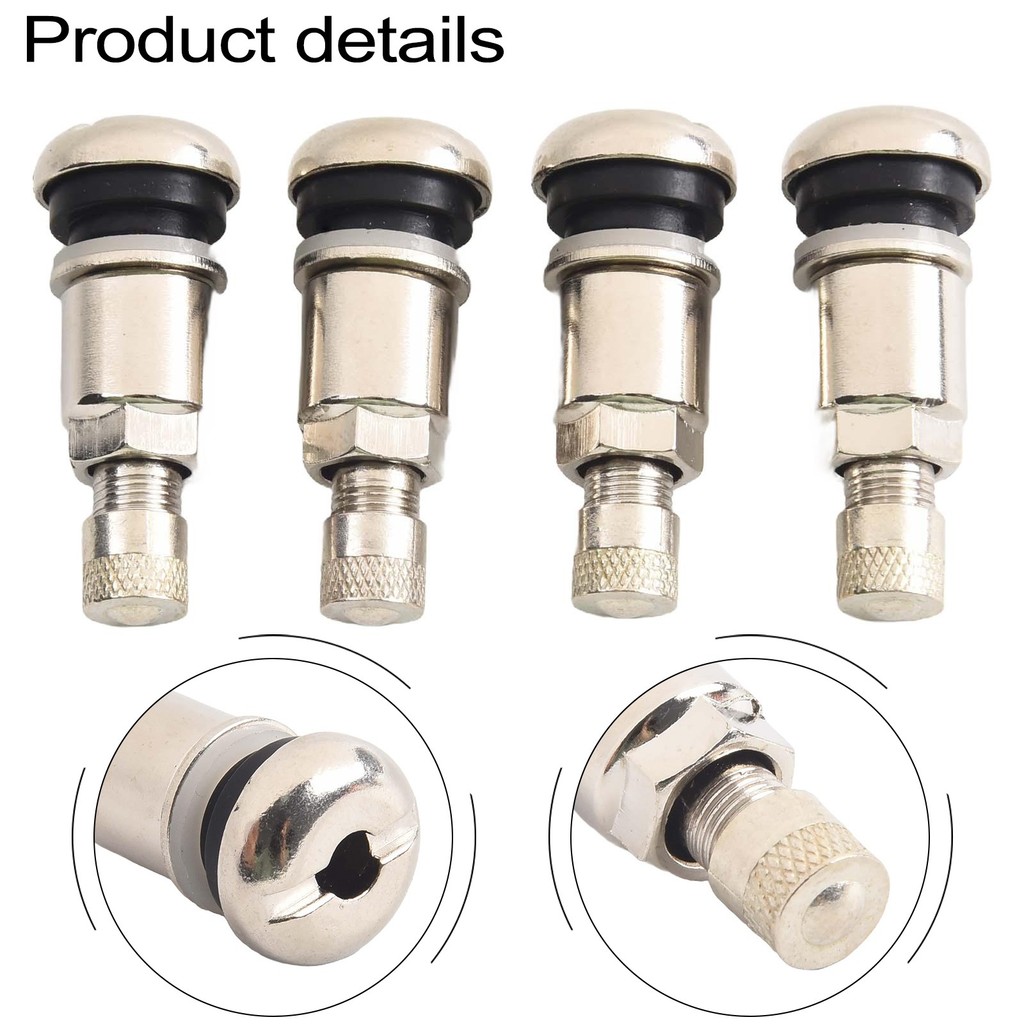 [DEU] Ready Stock 4 x metal valves chrome optics steel valves car rim ...