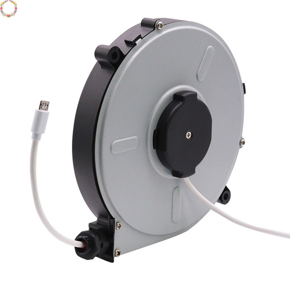 [HME] 2 core 0.75 square 1.8m extension retractable cord reel power ...