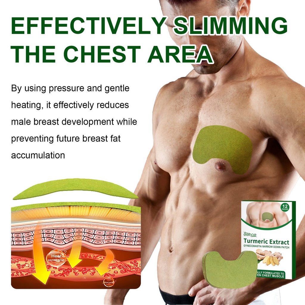 [SR]12Pcs Advanced Transdermal Gynecomastia Patch Enhance Masculine ...