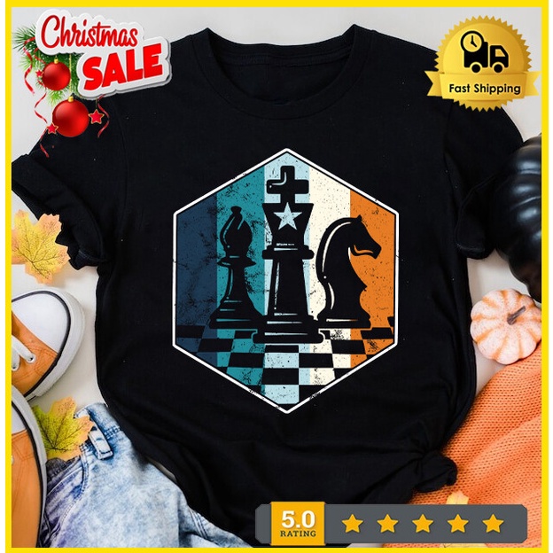 Retro Vintage Chess Piece Chess Master Club Shirt | Shopee Malaysia