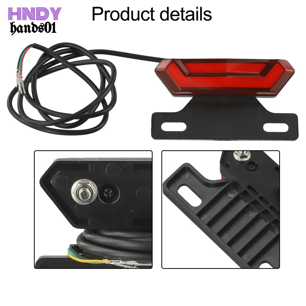 【HDS01】36-48V Ebike Rear Light Tail Light 4 Pin LED Light Rear Lamp for ...